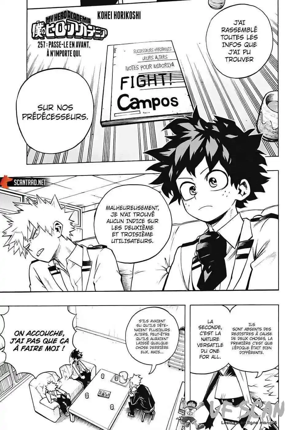 My Hero Academia 257 page 1