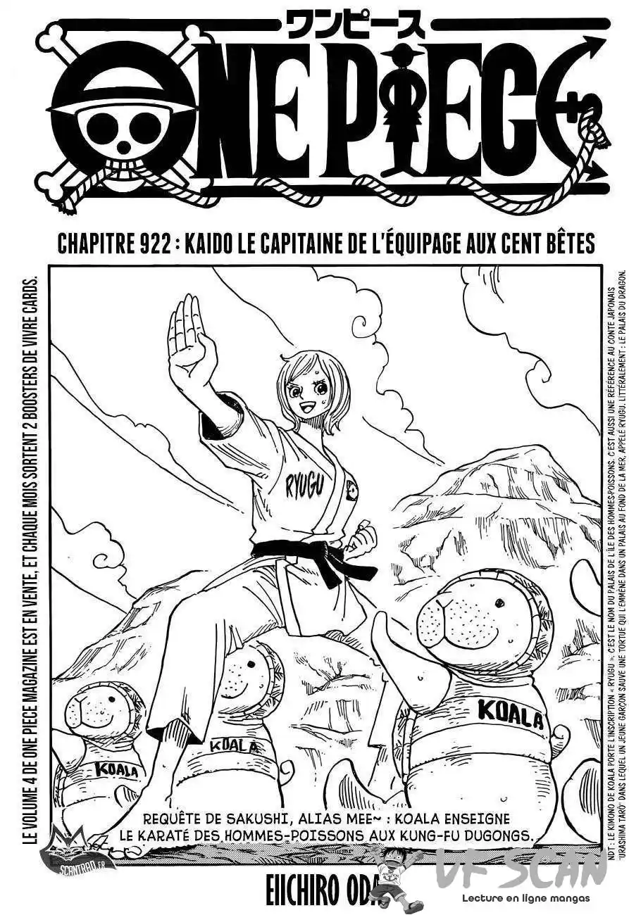 One Piece 922 page 1