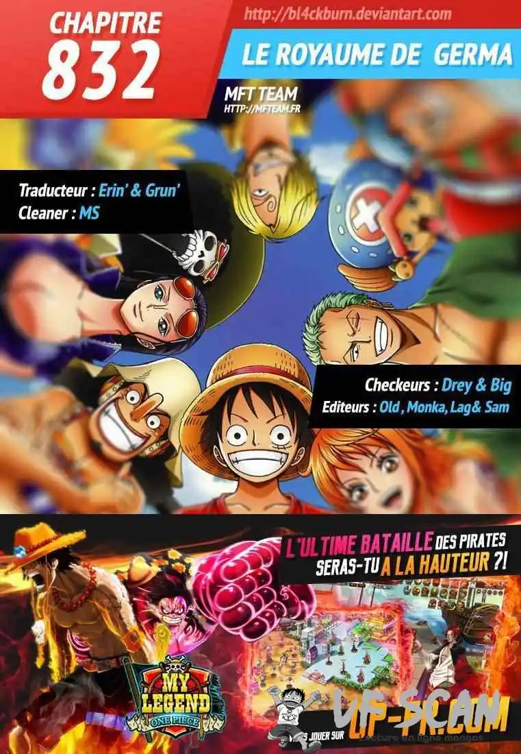 One Piece 832 page 1