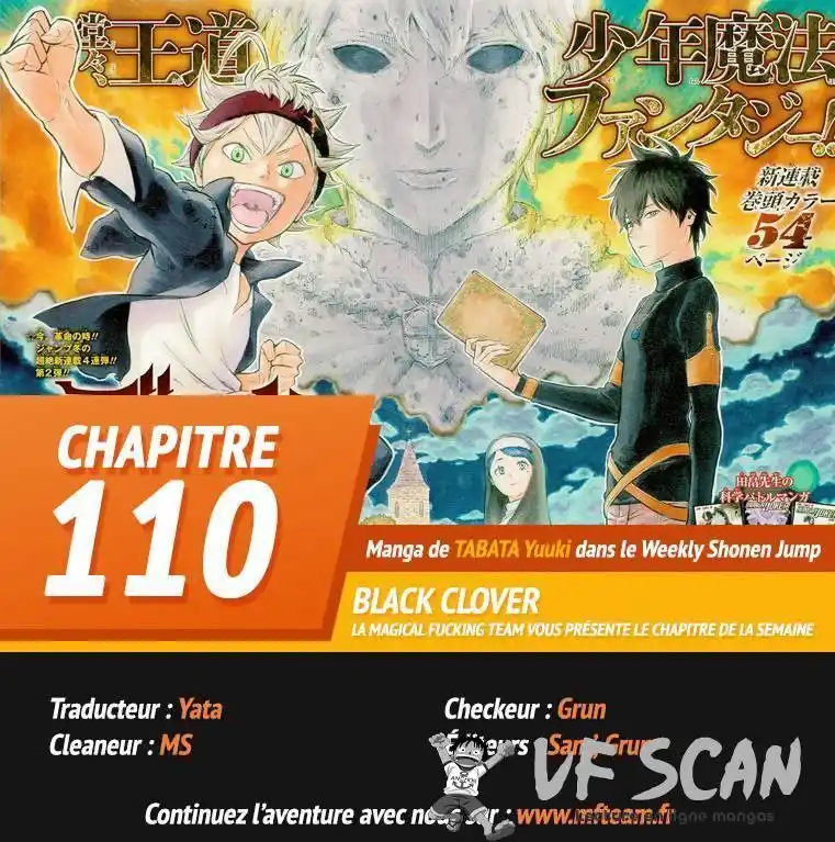 Black Clover 110 page 1