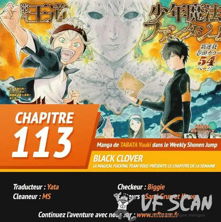 Black Clover 113 page 1