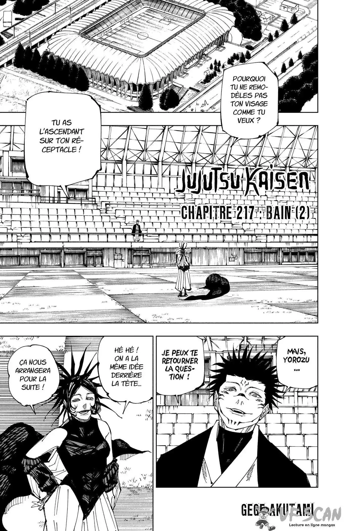 Jujutsu Kaisen 217 page 1