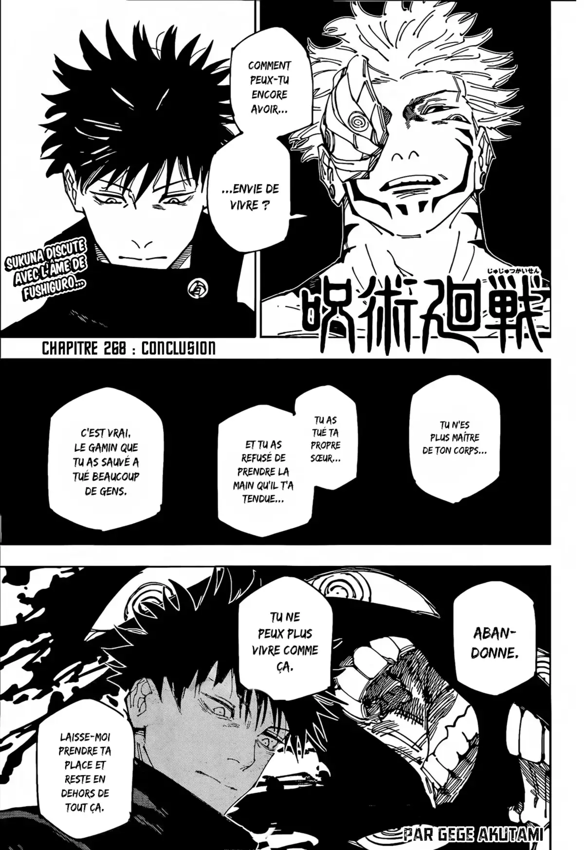 Jujutsu Kaisen 268 page 1