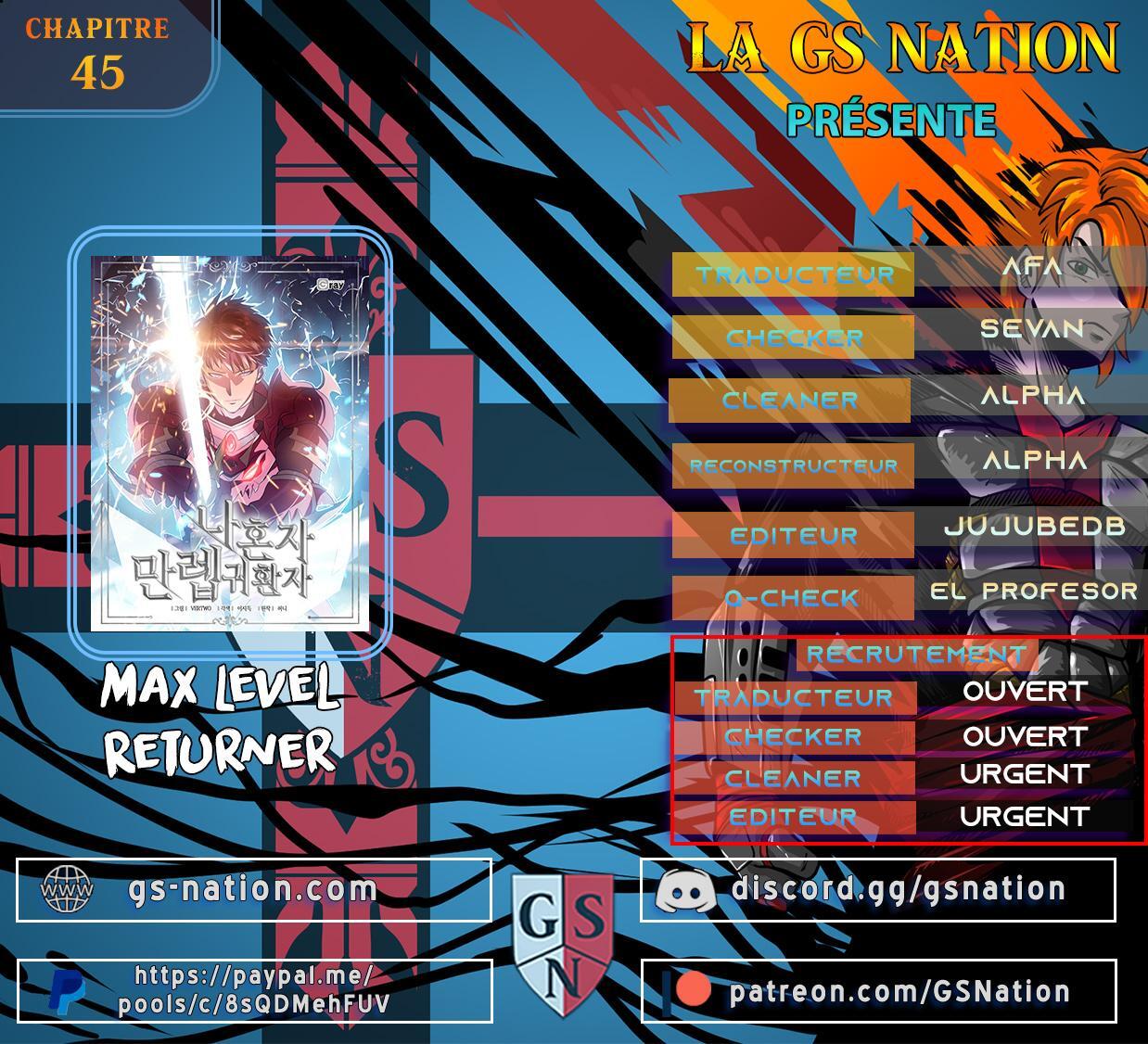 The Max Level Returner 45 page 1