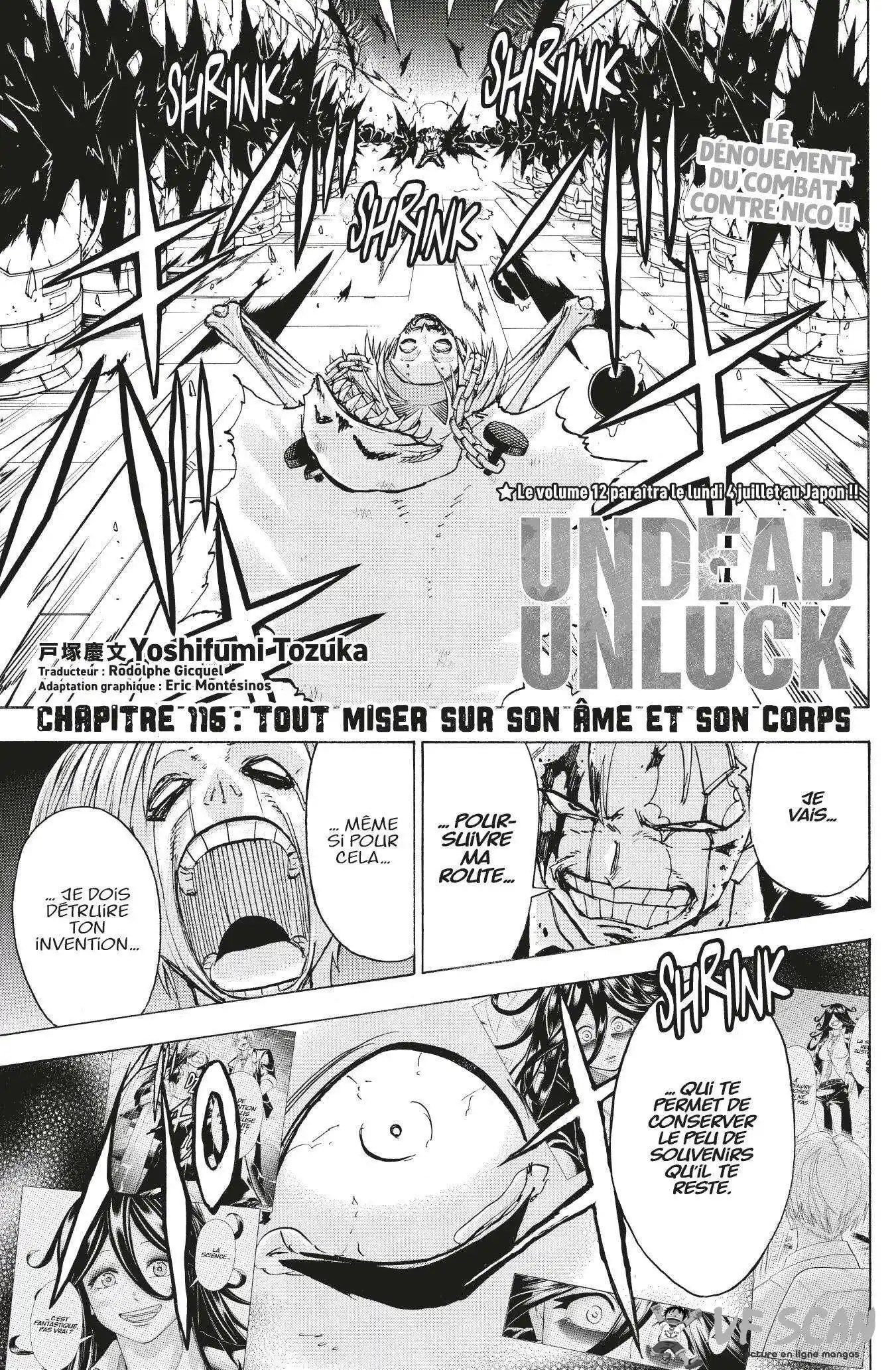 Undead Unluck 116 page 1