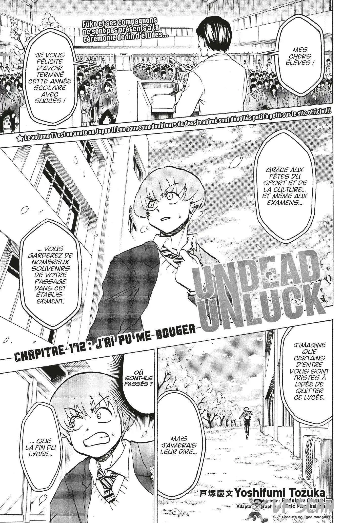 Undead Unluck 172 page 1