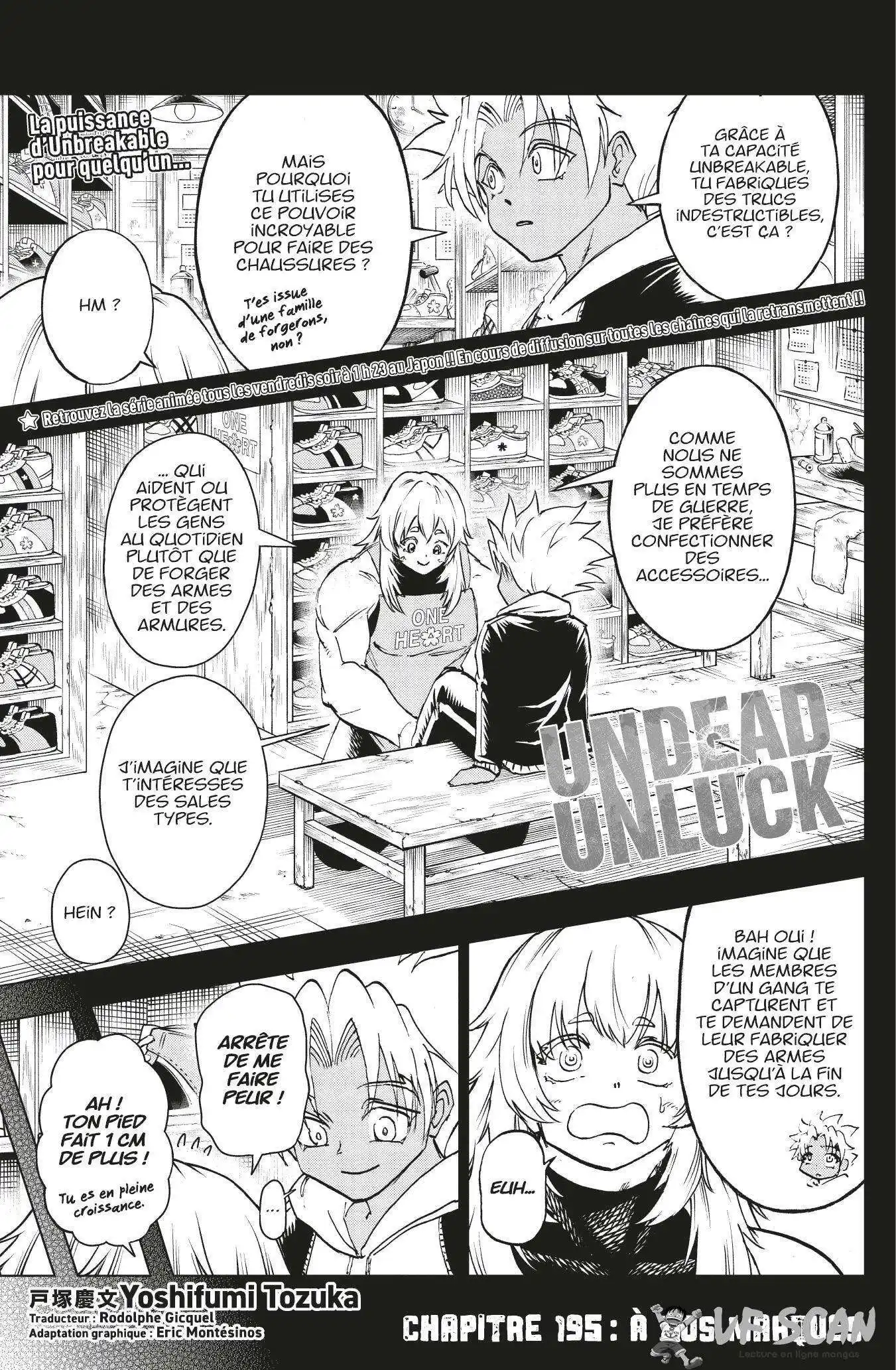 Undead Unluck 195 page 1