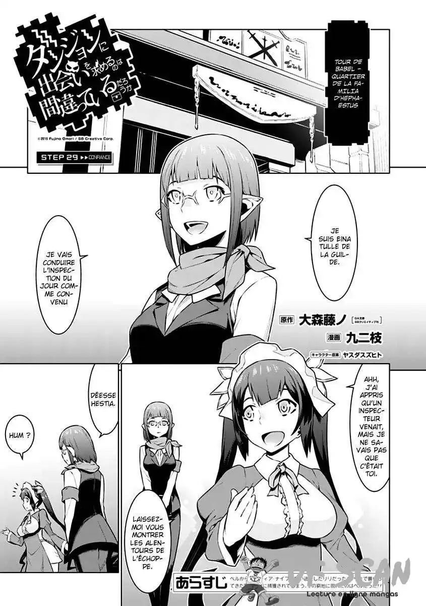 Dungeon ni Deai wo Motomeru no wa Machigatteiru Darou ka 52 page 1